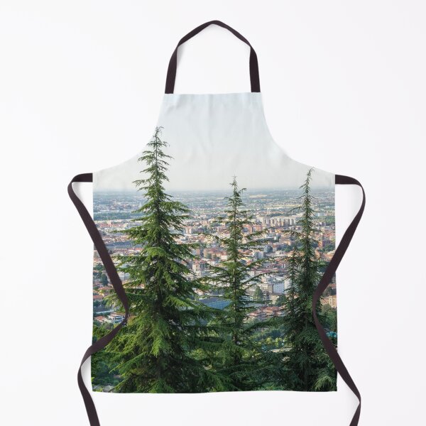 Item preview, Splendid Bergamo Vista - Lower City Citta Bassa and Po River Plain from Above the Treetops designed and sold by Georgia Mizuleva.