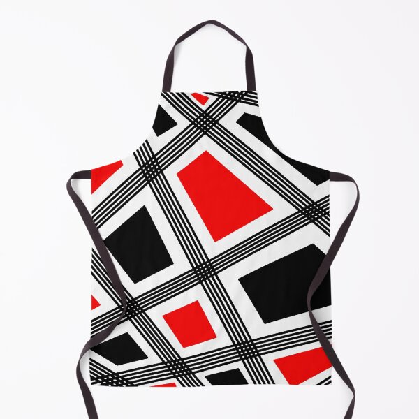 Item preview, Abstract geometric pattern - red, black and white. designed and sold by K.S ART.