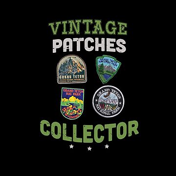 vintage patches collector / patches lover gift idea / patch collector  present  Sticker for Sale by anodyle