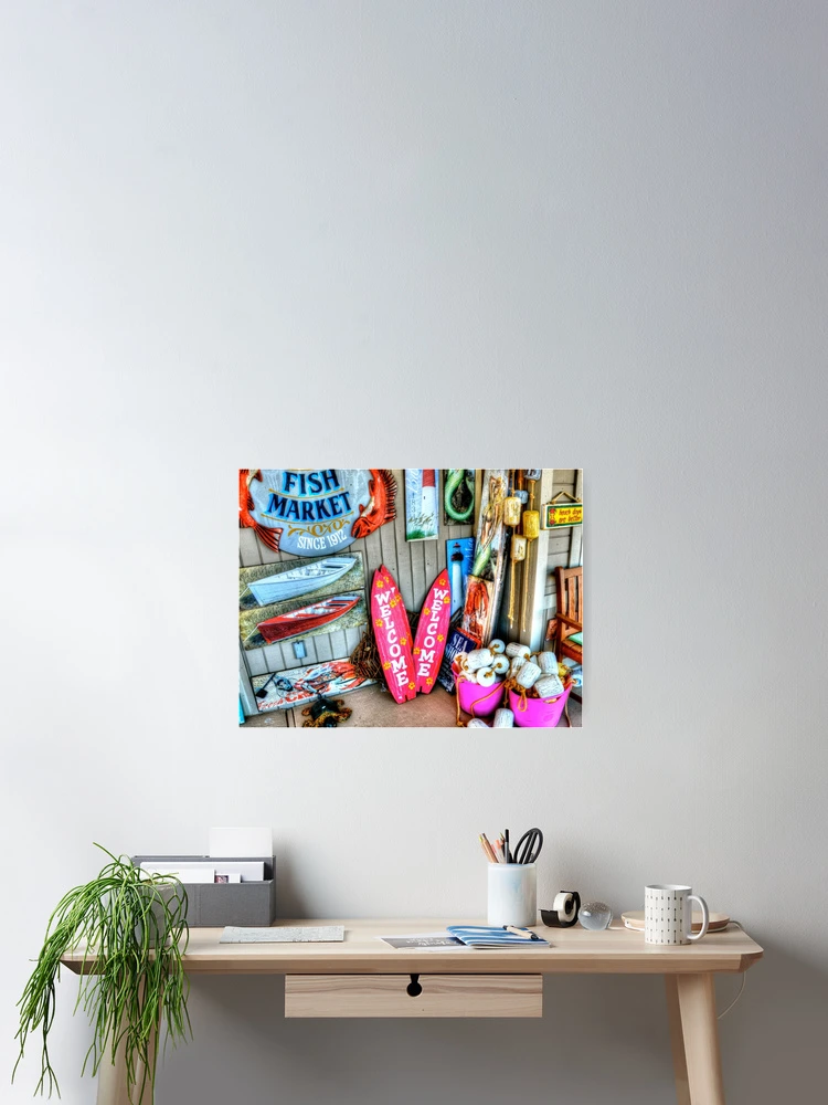 Thumbnail 2 of 3, Poster, Fish Market designed and sold by RocksNoSalt.