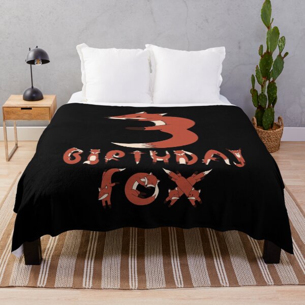 Item preview, 3rd Birthday Fox Lover 3 Years Old Boys And Girls Party product designed and sold by Grabitees.