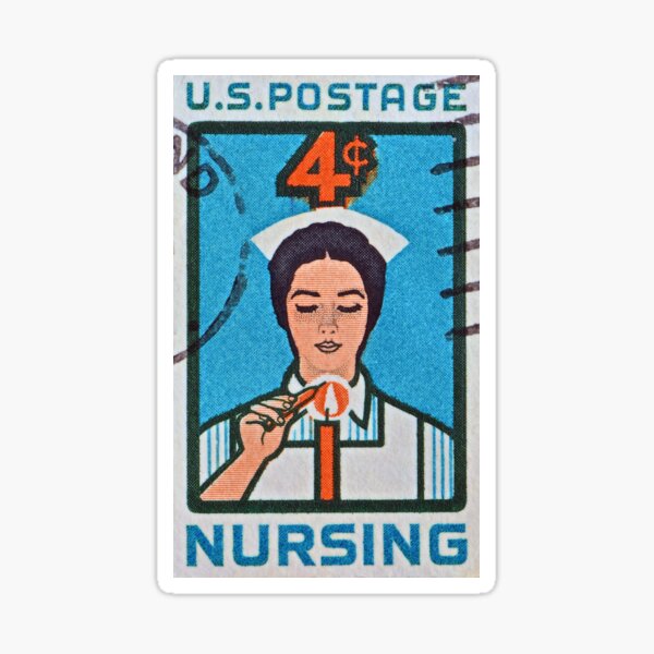 "1962 Nursing Stamp" Sticker
