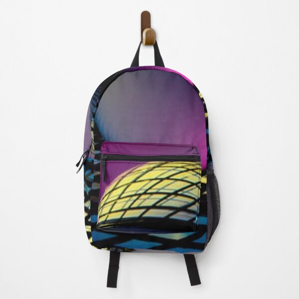 Item preview, Purple bubble with geometrical pattern in a checked background designed and sold by ThamaraiSelvi.
