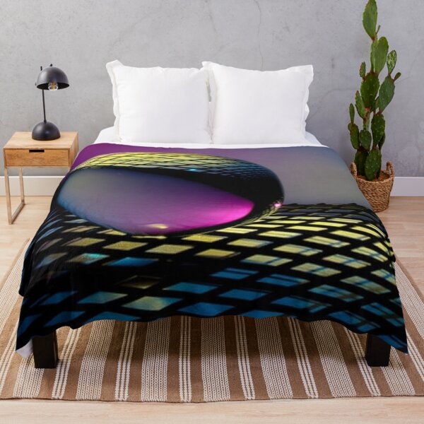Item preview, Purple bubble with geometrical pattern in a checked background designed and sold by ThamaraiSelvi.