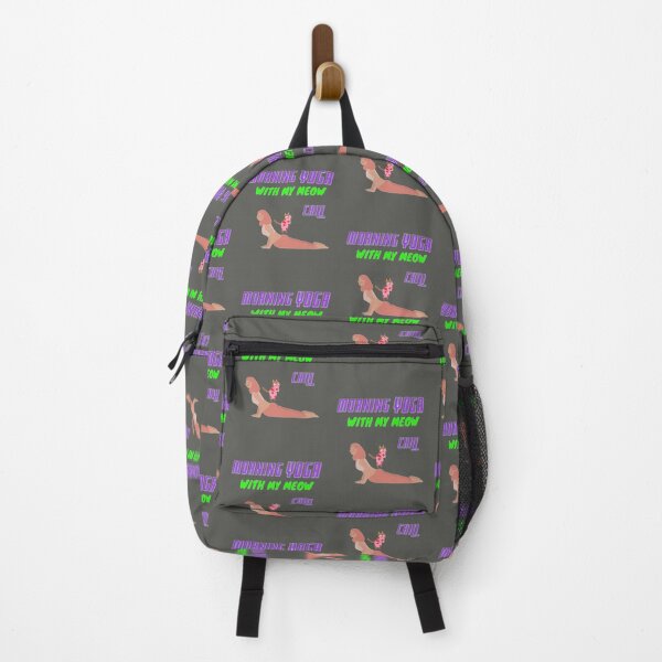 Item preview, Morning Yoga with my Meow Chill designed and sold by lotusbud.