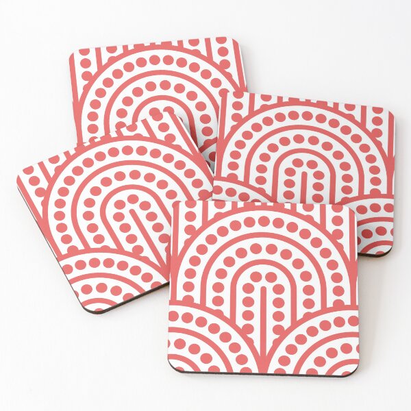 Item preview, Geometric Pattern: Arch Dot: Red/White designed and sold by Red Wolf.