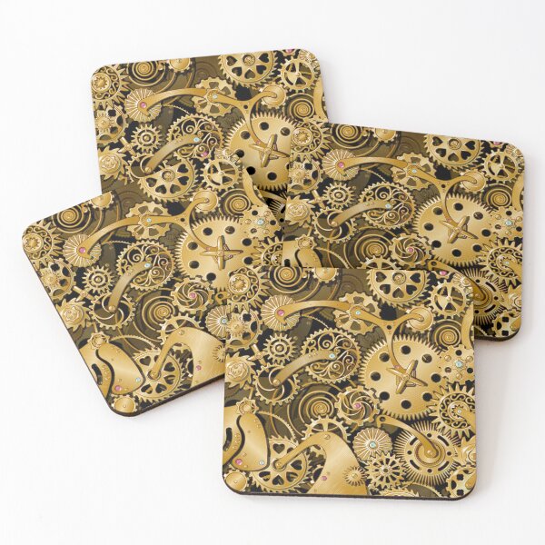 Item preview, Golden Machinery Gear Components designed and sold by Vector Scout Lab.
