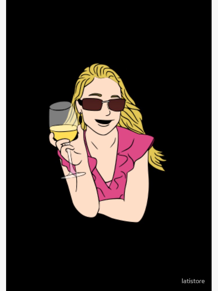 "Wine girl" Sticker for Sale by latistore Redbubble
