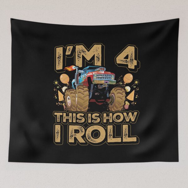 Item preview, 4 Year Old Boy Toddler Monster Truck Party 4th Birthday designed and sold by Hananiah Merch.