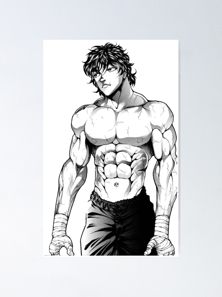 "Baki hanma" Poster by Doflamingo12 Redbubble