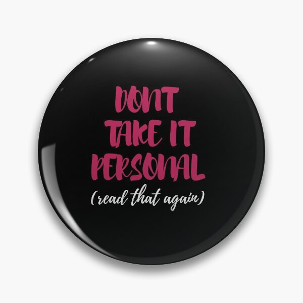 Item preview, Don't Take It Personal | Typography designed and sold by nestoras28.