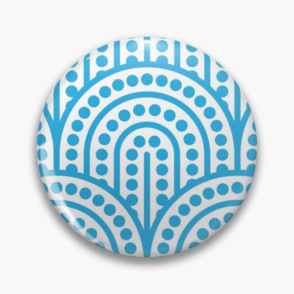 Item preview, Geometric Pattern: Arch Dot: Blue/White designed and sold by Red Wolf.