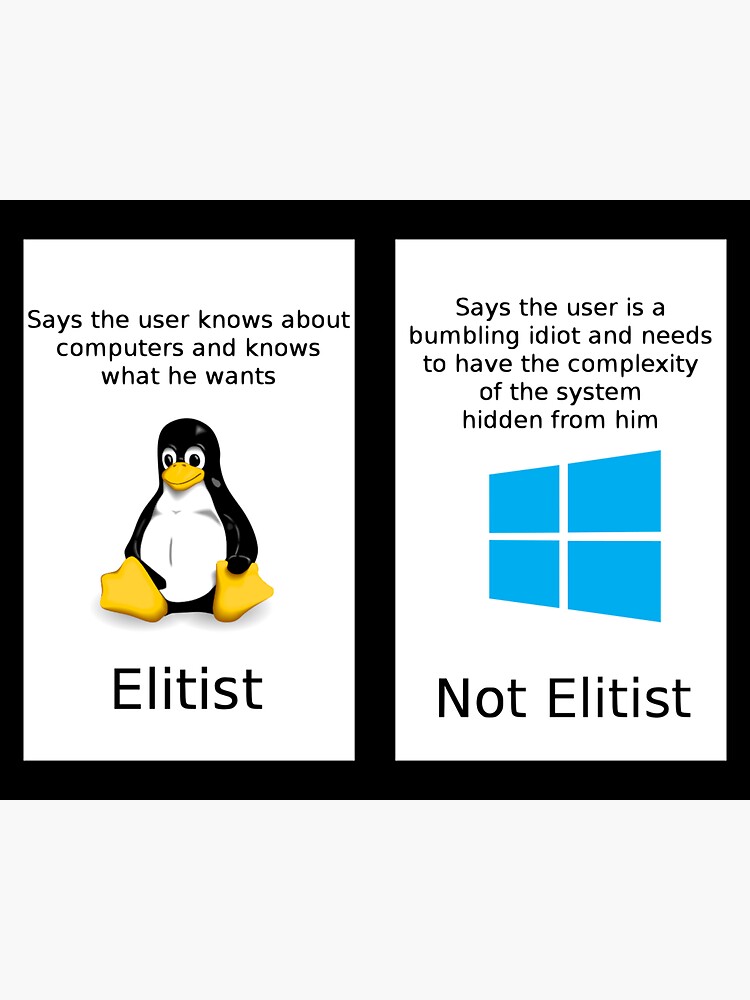 Thumbnail 3 of 3, Sticker, linux vs windows designed and sold by Jugulaire.