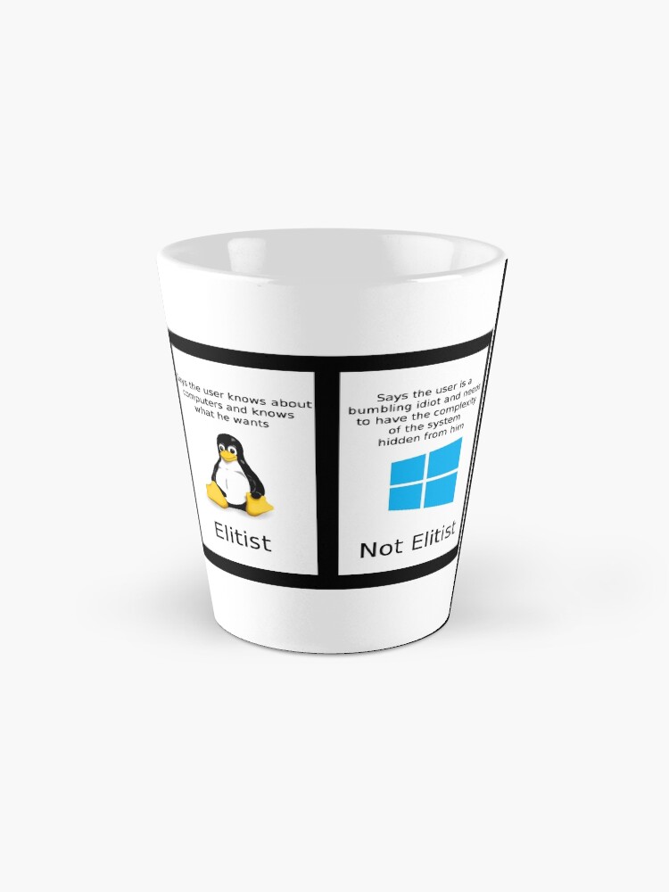 Thumbnail 2 of 4, Coffee Mug, linux vs windows designed and sold by Jugulaire.