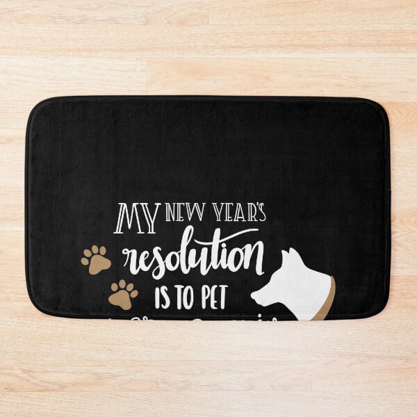 Item preview, New Year resolution to pet dogs puppies designed and sold by MarianRossberg.