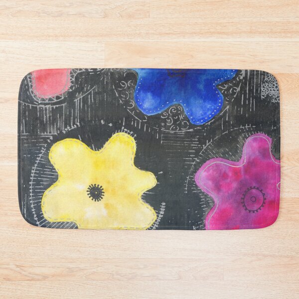 Item preview, colorful shapes in black designed and sold by kosarandrea.