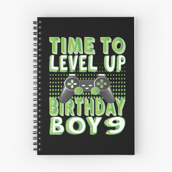 Item preview, Time To Level Up Birthday Boy 9 Years Old Video Game Lover design designed and sold by Grabitees.