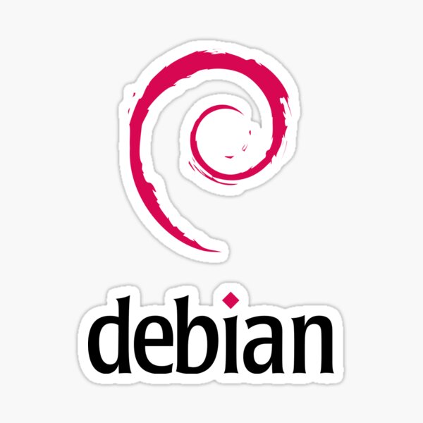 debian logo Sticker