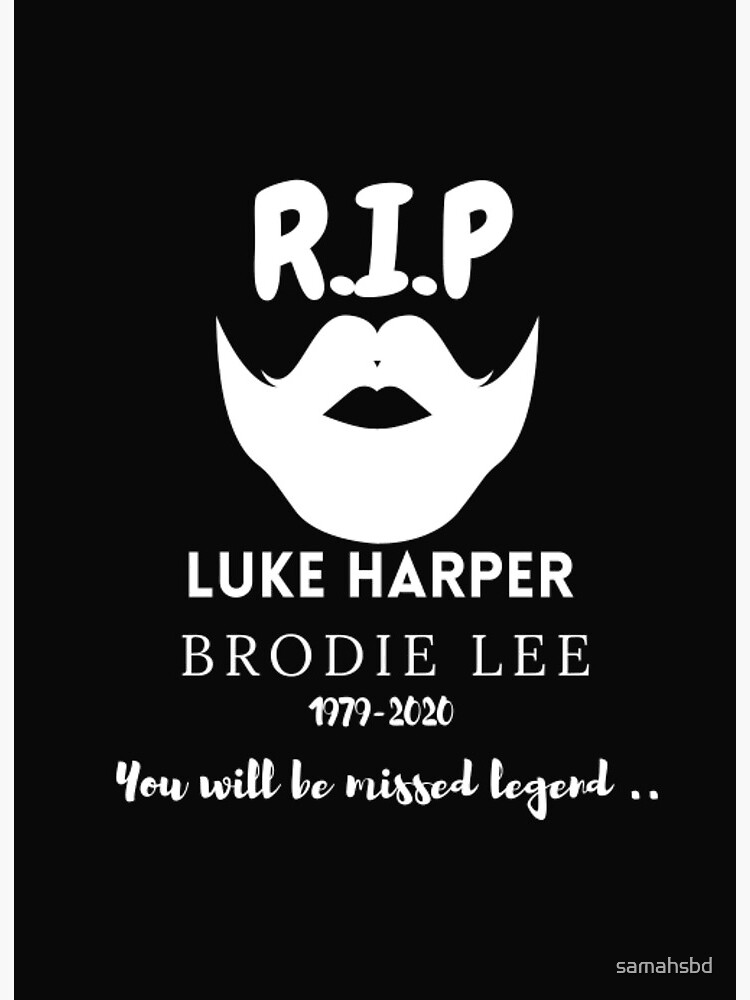 RIP Luke Harper Brodie Lee Art Board Print