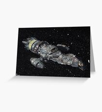 Firefly Serenity Space Ship! Greeting Card