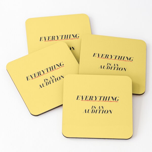 Item preview, Everything Is An Audition on yellow (mostly) designed and sold by Asymptotic.