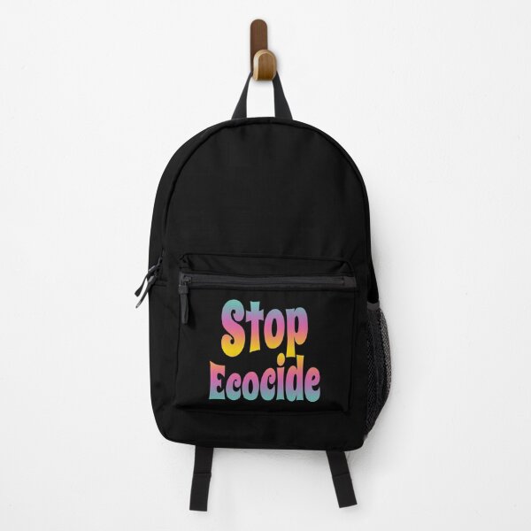 Item preview, Stop Ecocide (Environment Quote • Vintage Classic 70's Look • Trippy Psychedelic Color Mix) designed and sold by SassyClassyMe.