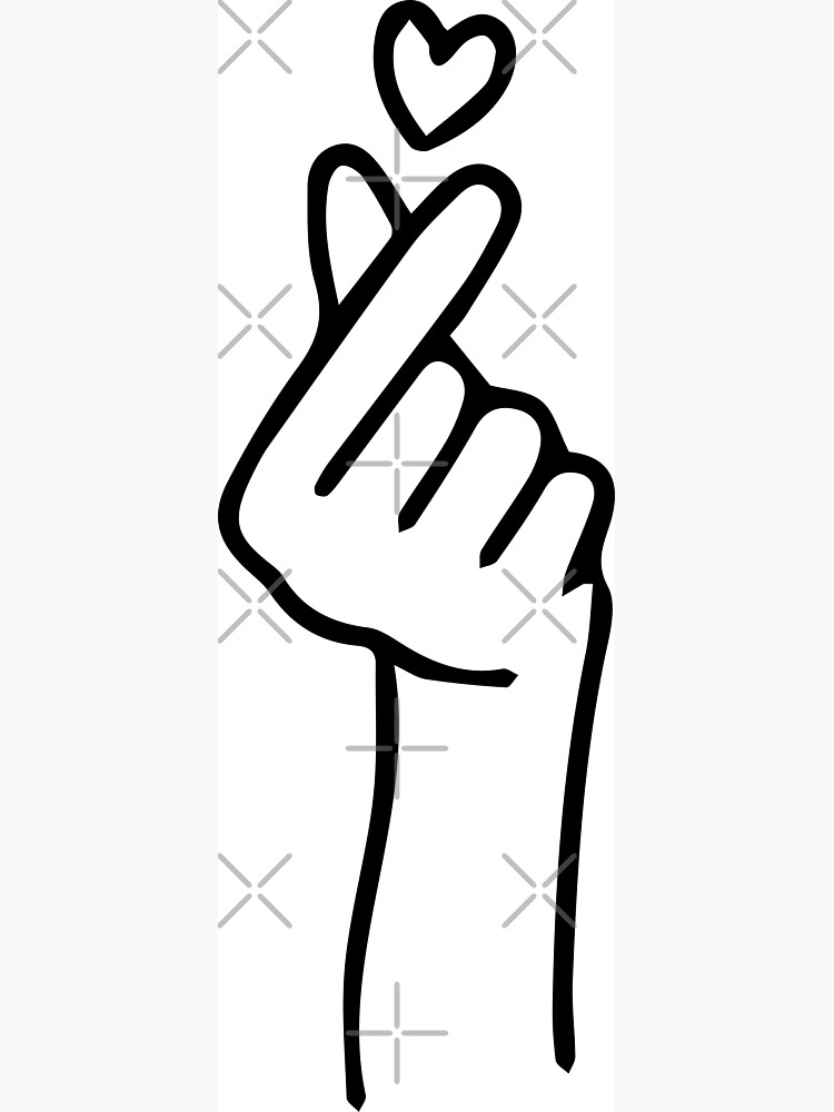 Heart hand gesture illustration, Hand heart Finger 손가락 하트 BTS, heart, text,  hand png | PNGEgg