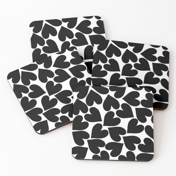 Item preview, Black Hearts Pattern designed and sold by kapotka.