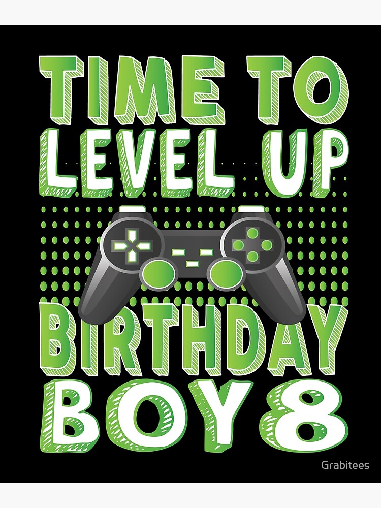 Level 8 Complete, 8th birthday, eight year old video game gamer Greeting  Card for Sale by EstelleStar