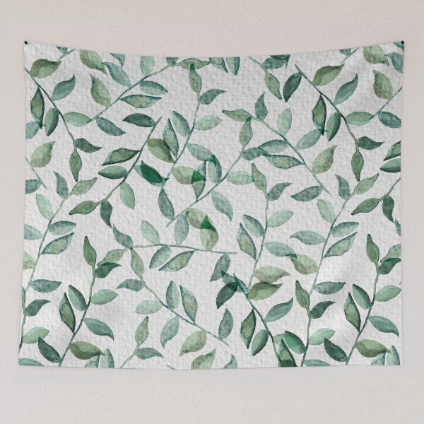 Item preview, Green Foliage Watercolour designed and sold by Roseanne Durnford.
