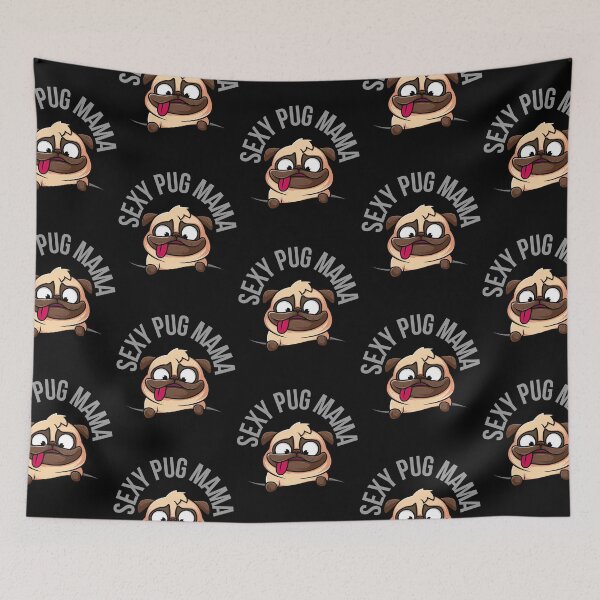 Item preview, sexy pug mama, cute pug designed and sold by efenem.