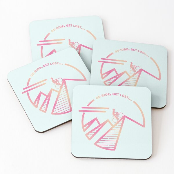 Item preview, Climbing Abstract Triple Peaks Pink Orange Gradient designed and sold by RabeDesigns.