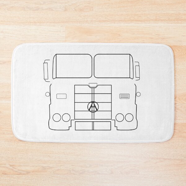 Item preview, Vintage 1970s Aussie Atkinson prime mover (without bars) black outline graphic designed and sold by soitwouldseem.
