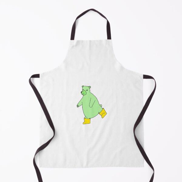 Item preview, Green bear with rain boots designed and sold by emilyvannooij.