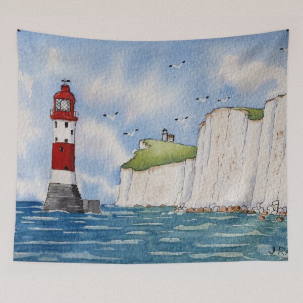 Item preview, Beachy Head and Belle Tout Lighthouses. designed and sold by John Ray.