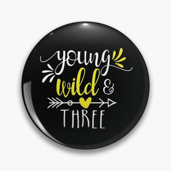 Item preview, Young Wild Three Girls 3rd Birthday Shirt for Toddler Girls Third Birthday designed and sold by charaf19.