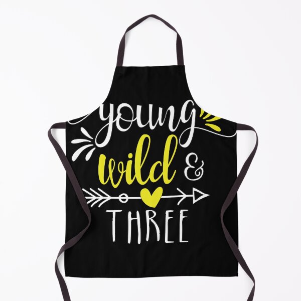 Item preview, Young Wild Three Girls 3rd Birthday Shirt for Toddler Girls Third Birthday designed and sold by charaf19.