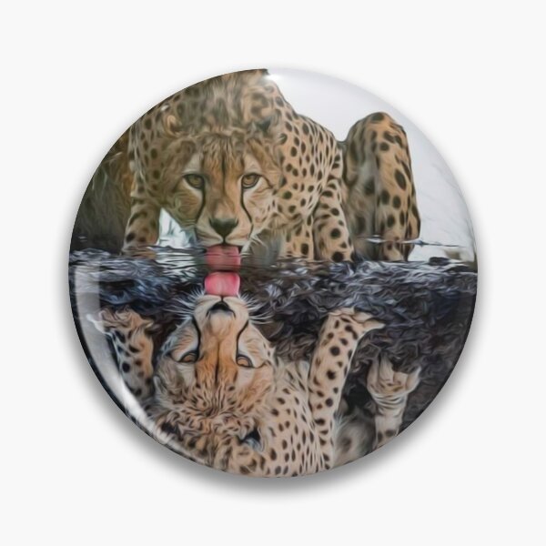 Item preview, LEOPARD AT THE WATER  designed and sold by johnnyssandart.