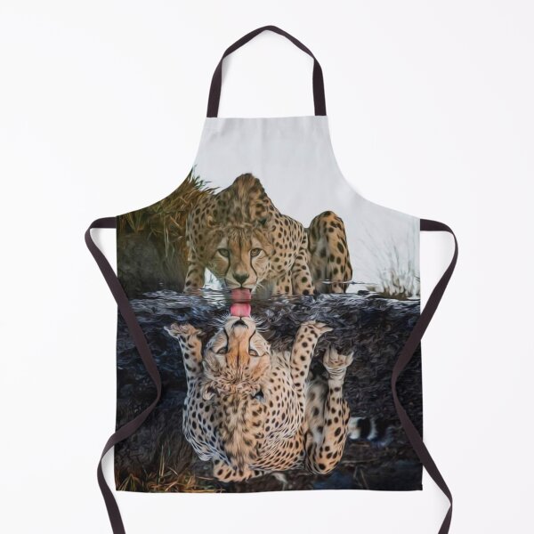 Item preview, LEOPARD AT THE WATER designed and sold by johnnyssandart.