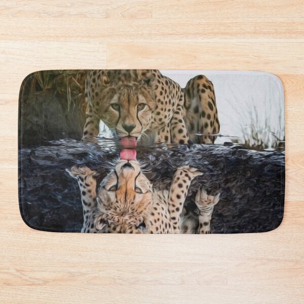 Item preview, LEOPARD AT THE WATER  designed and sold by johnnyssandart.