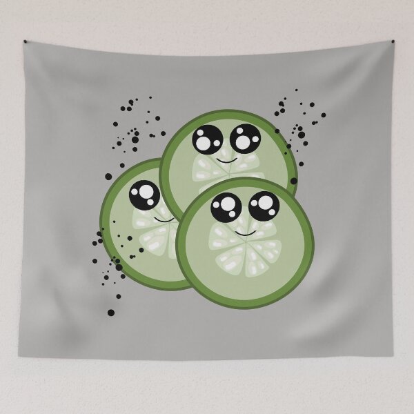 Item preview, funny design cucumber with eyes - gift designed and sold by Herzshirts.