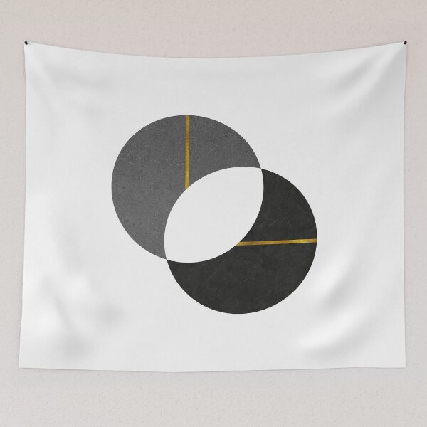 Item preview, Minimalist Grey Circles designed and sold by AmbienceArt.
