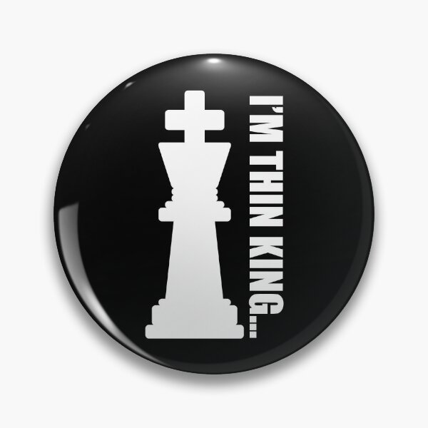 Artikelvorschau, Ich bin Thin King Chess weiße Version entworfen und verkauft von kickwear-com.