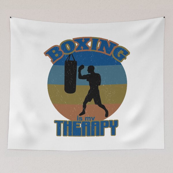 Item preview, Boxing is my therapy. best gift for boxing lovers, boxers, boxing instructors, and boxing coaches designed and sold by Awesome 4 all.