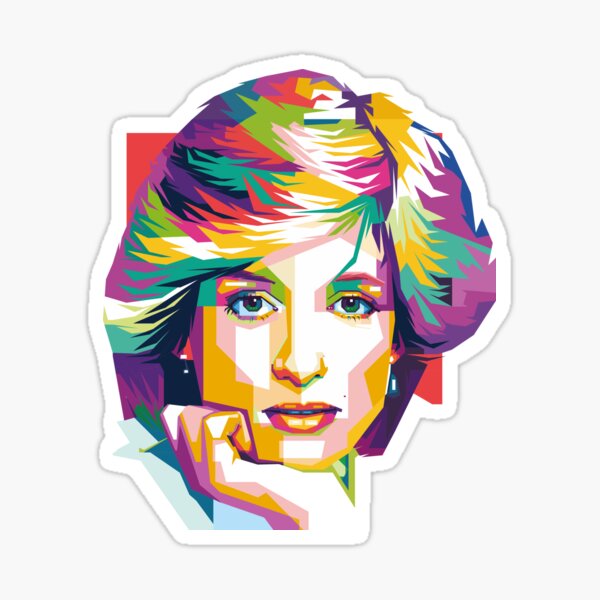 Lady Diana Sticker