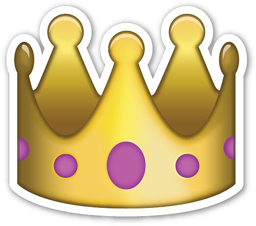 Crown Emoji  Stickers  Redbubble