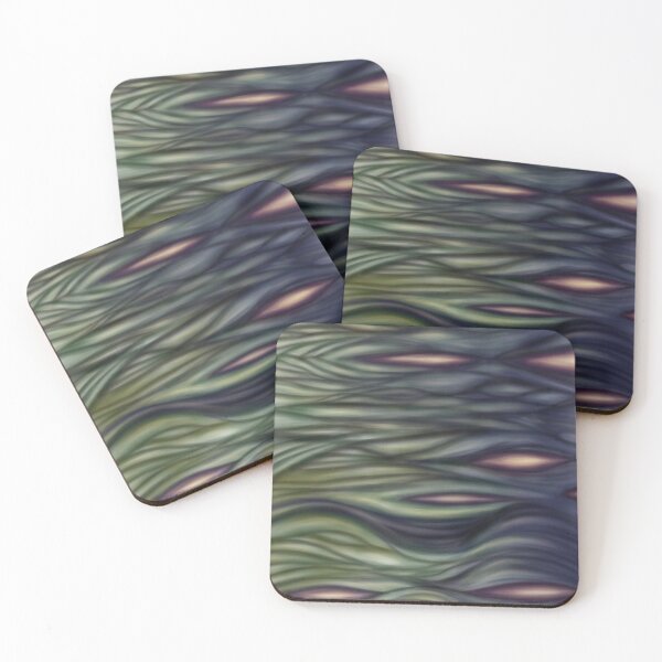 Item preview, Enigmatic - Mysterious Abstract Painting - Purple and Green Glowing Art designed and sold by PiperArtDesign.