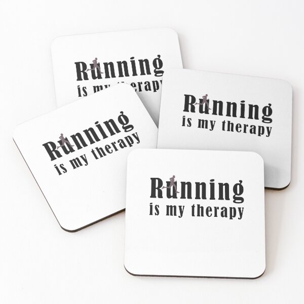 Item preview, Copy of Running is my Therapy Funny Cute Runner  designed and sold by Stella Clue.