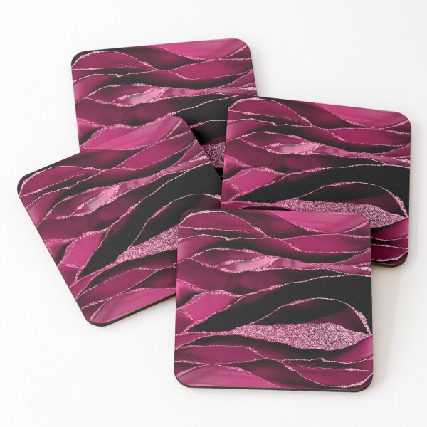 Item preview, Purple And Deep Red Glamour Faux Marble And Agate Landscapes designed and sold by MysticMarble.