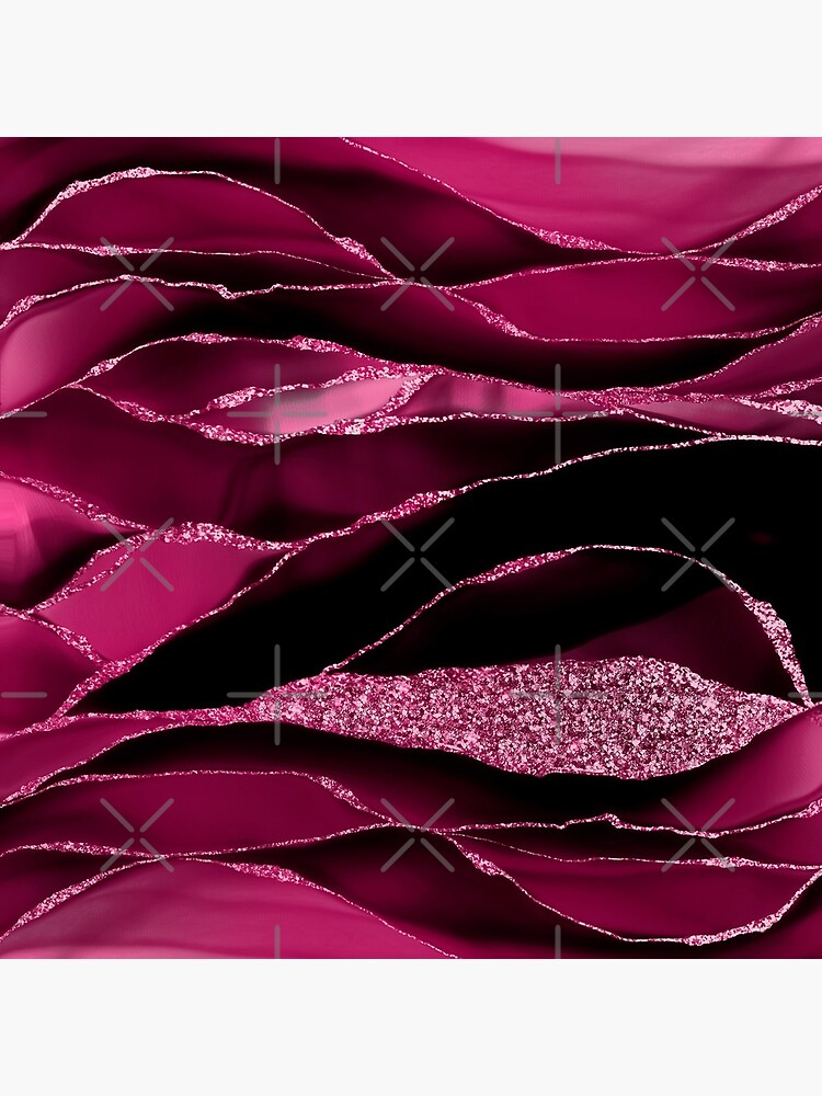 Purple And Deep Red Glamour Marble And Agate Landscapes by MysticMarble